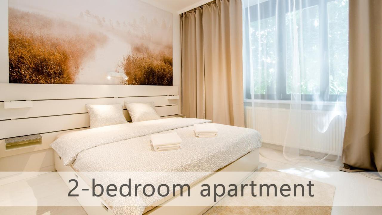 White Apartments With Ac By Kovee Bratislava Exterior photo